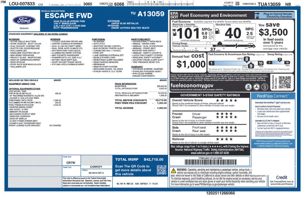 Used 2026 Blue Ford Base image 2