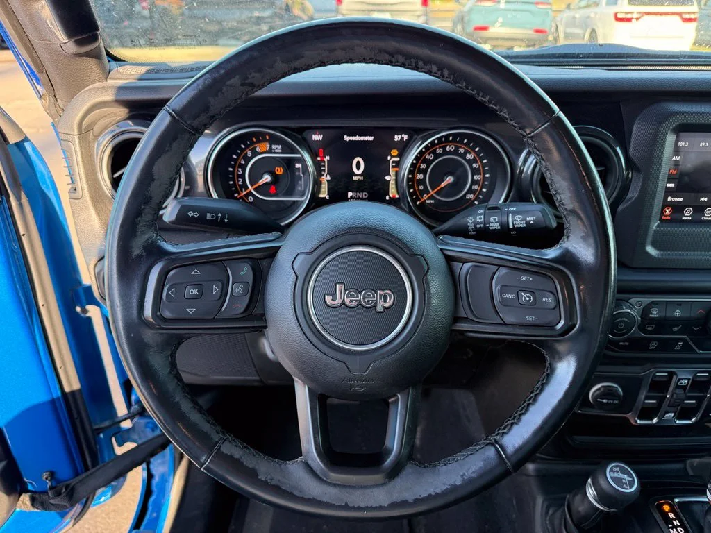 Used 2021 Blue Jeep Unlimited Sport Altitude image 14