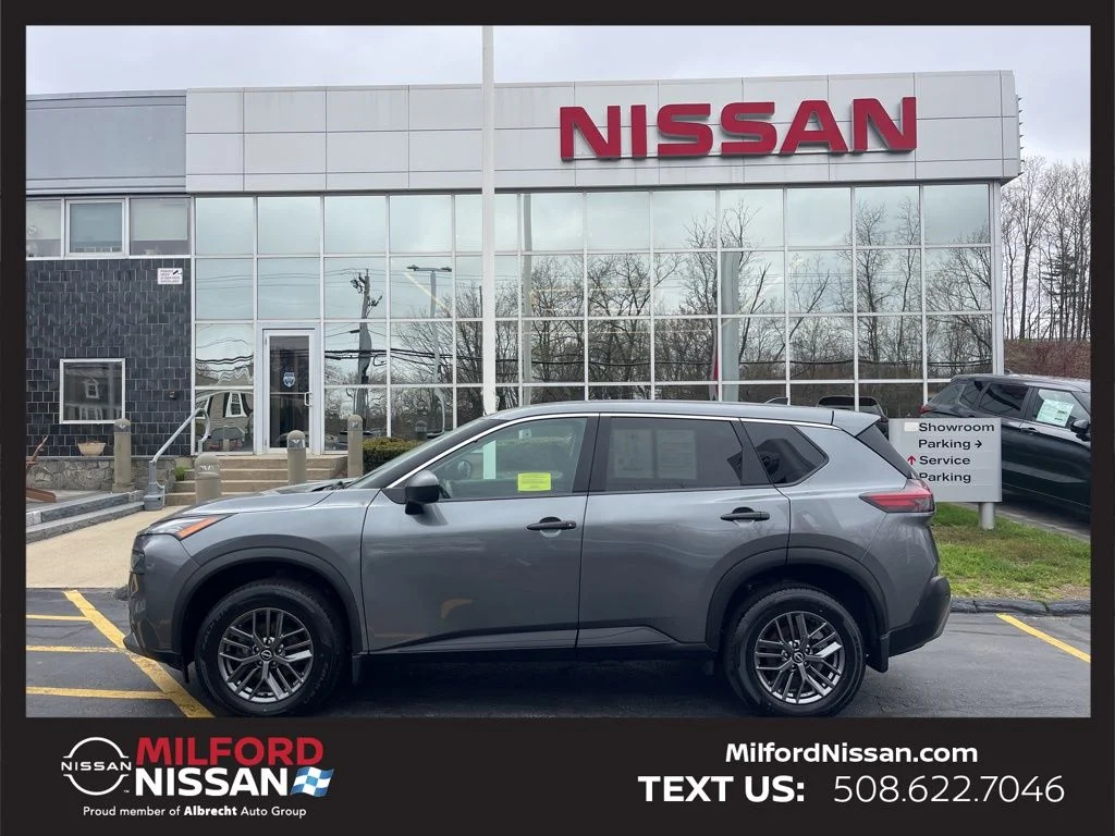 Certified 2023 Nissan Rogue S with VIN 5N1BT3AB2PC743734 for sale in Milford, MA