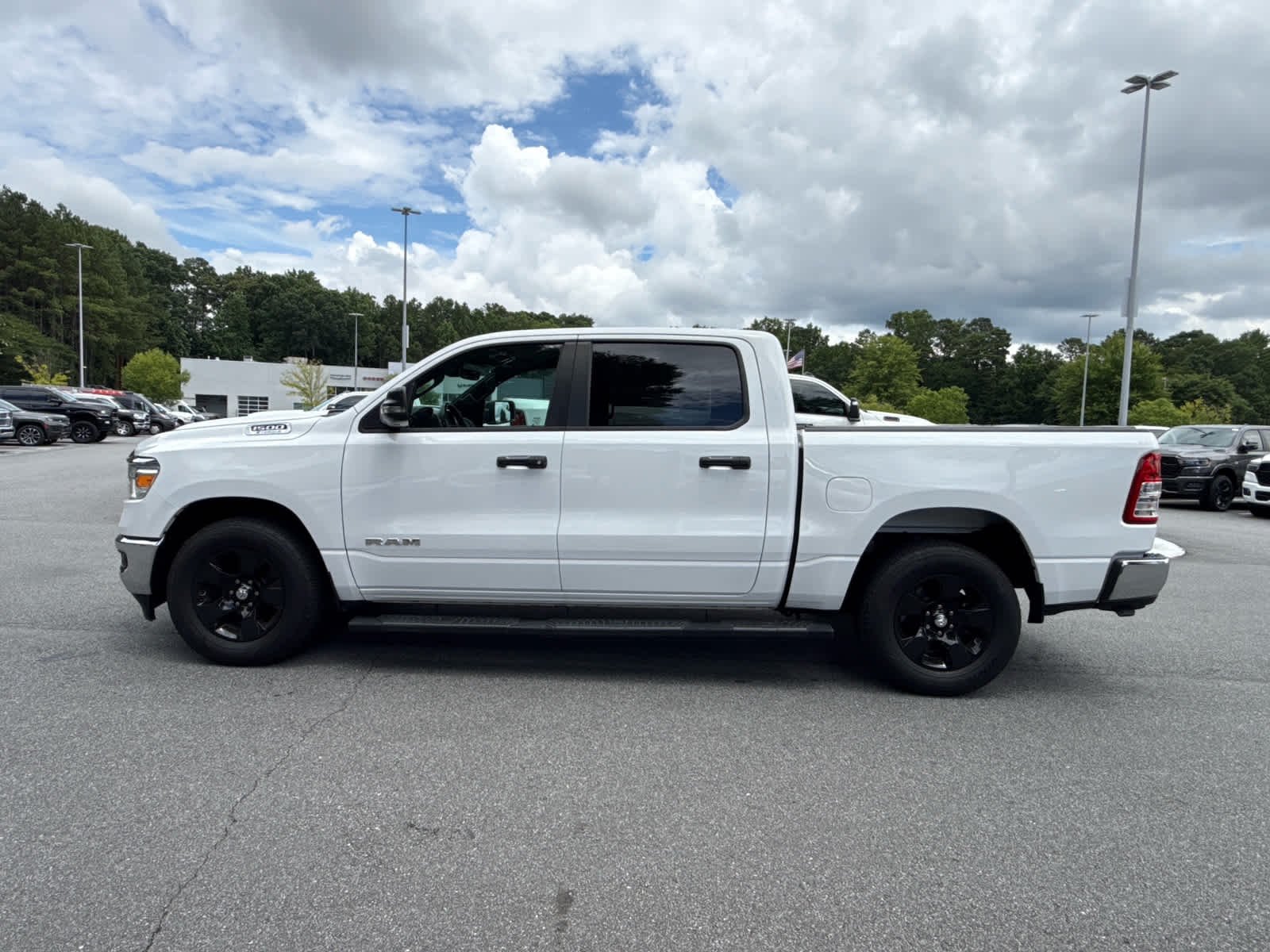 Used 2023 Bright White Clearcoat Ram Lone Star image 2