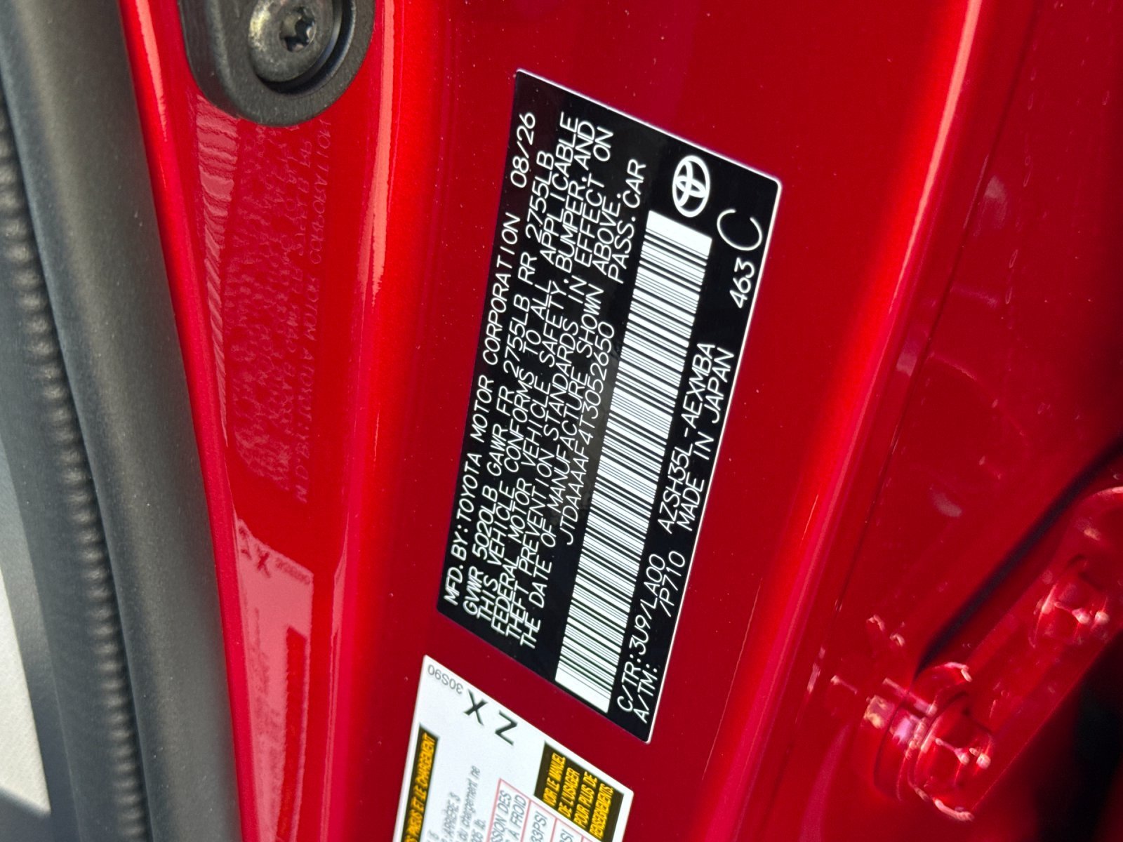 New 2026 Finish Line Red Toyota Limited image 26
