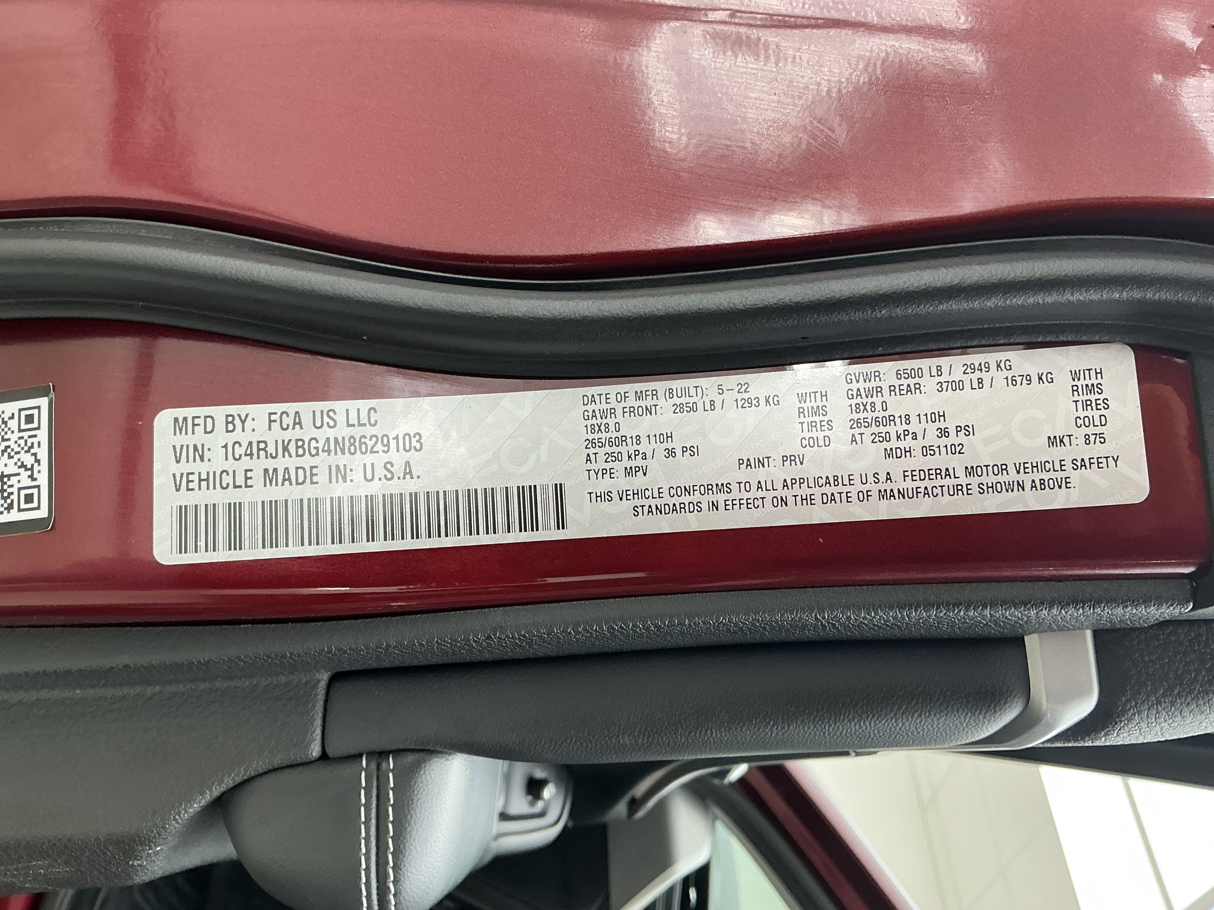 Used 2022 Velvet Red Pearlcoat Jeep Limited image 14