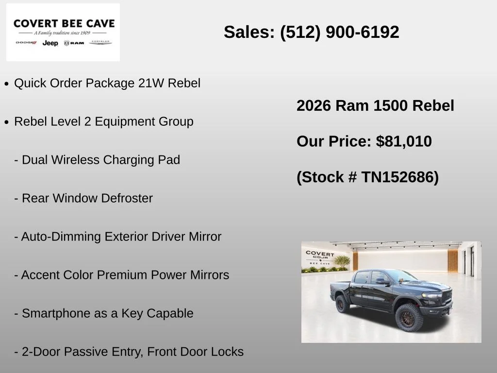 2026 RAM 1500 Rebel - Photo 7
