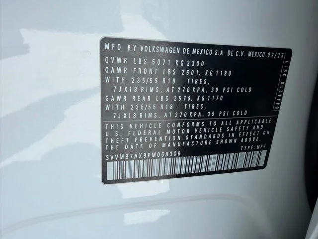 Certified Used 2023 White Volkswagen 2.0T SE image 32