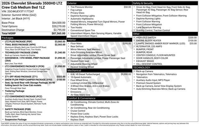 2026 Chevrolet Silverado 3500 HD LTZ - Photo 17