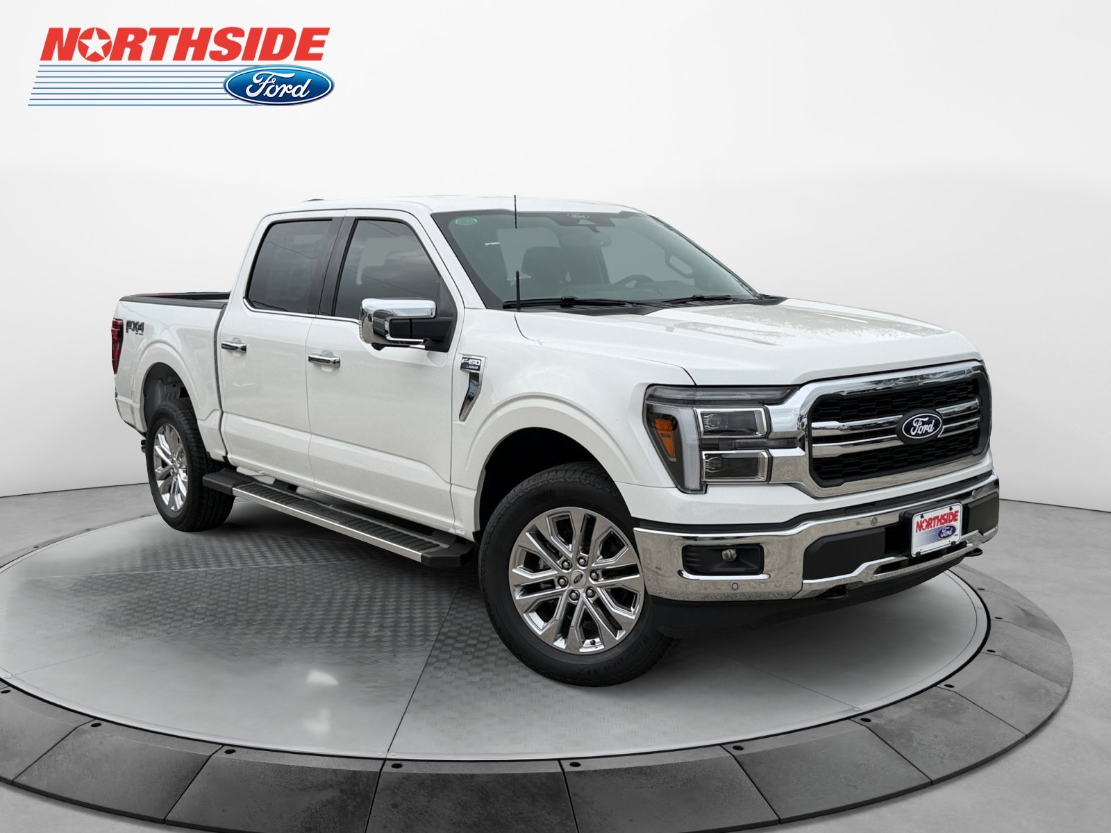 New 2026 Star White Metallic Tri-Coat Ford LARIAT image 1