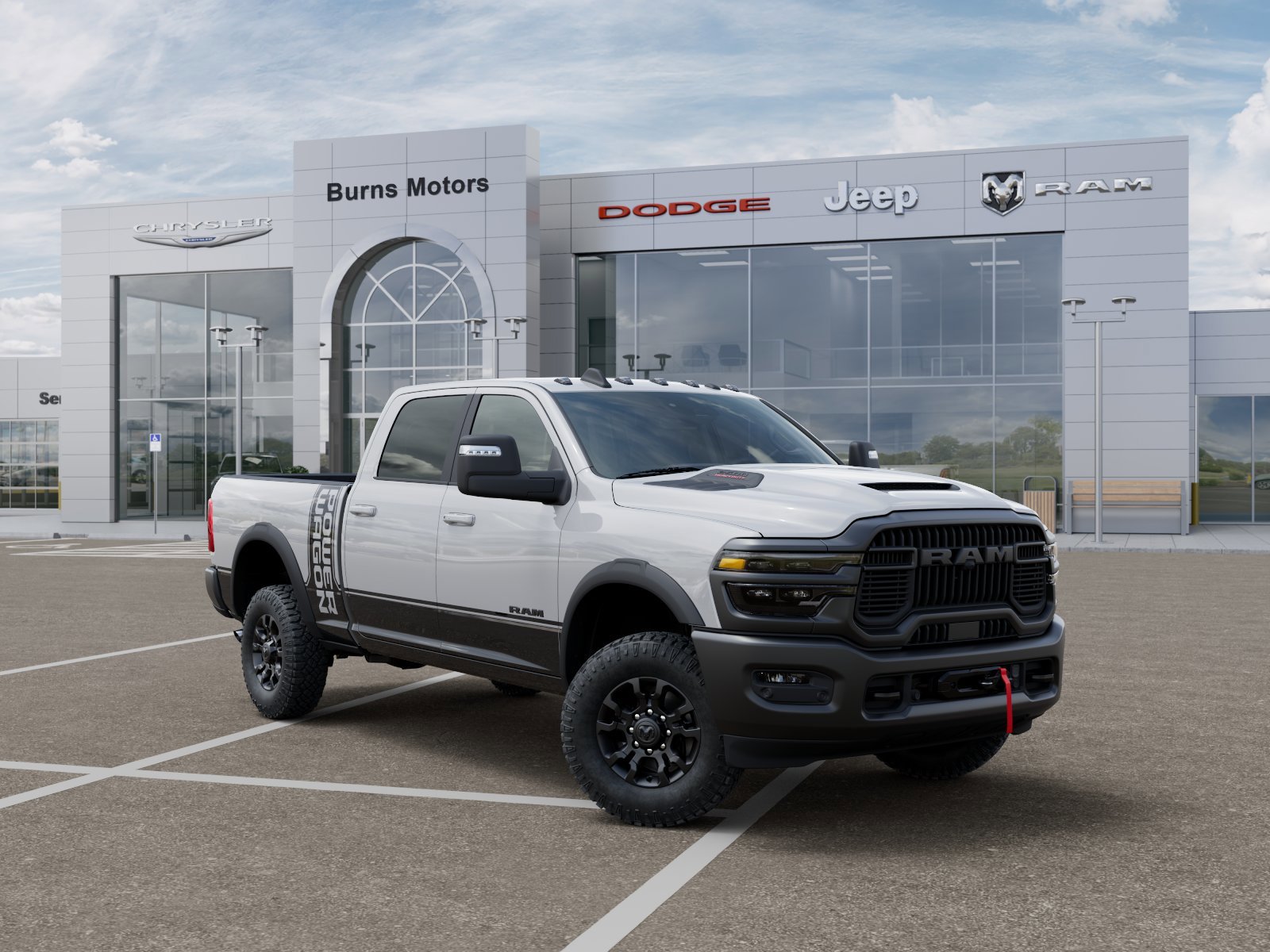 New 2026 Bright White Clear-Coat Exterior Paint RAM Power Wagon image 5
