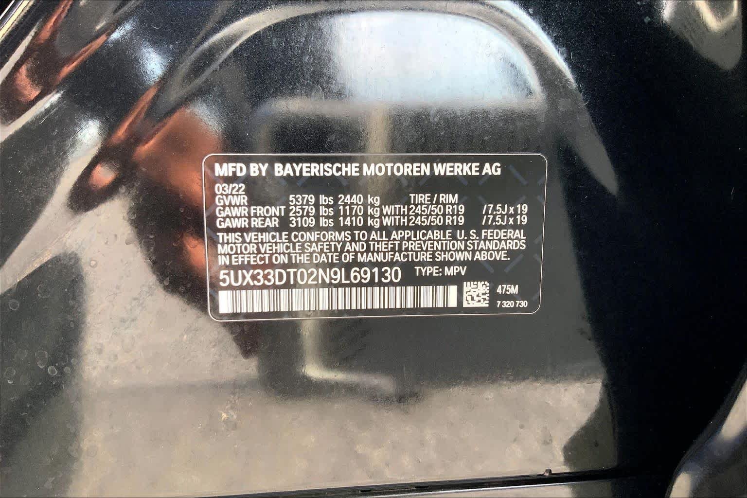 Used 2022 Black Sapphire Metallic BMW xDrive30i image 36