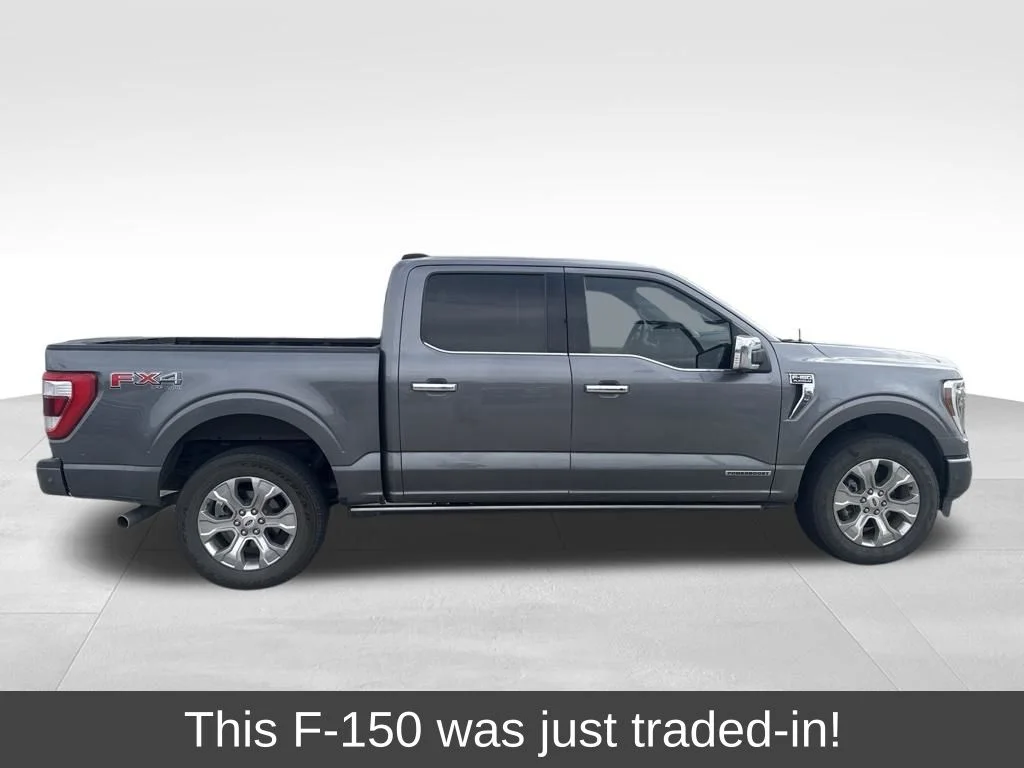 Certified Used 2022 Gray Metallic Ford Platinum image 1