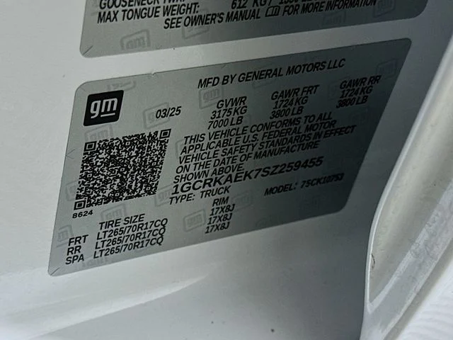 Certified Pre-Owned 2025 Chevrolet Silverado 1500 WT