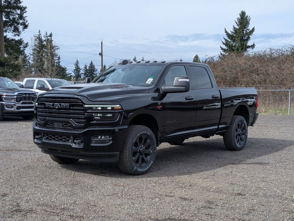 New 2026 Diamond Black Crystal Pearl-Coat Exterior Paint RAM Laramie image 3