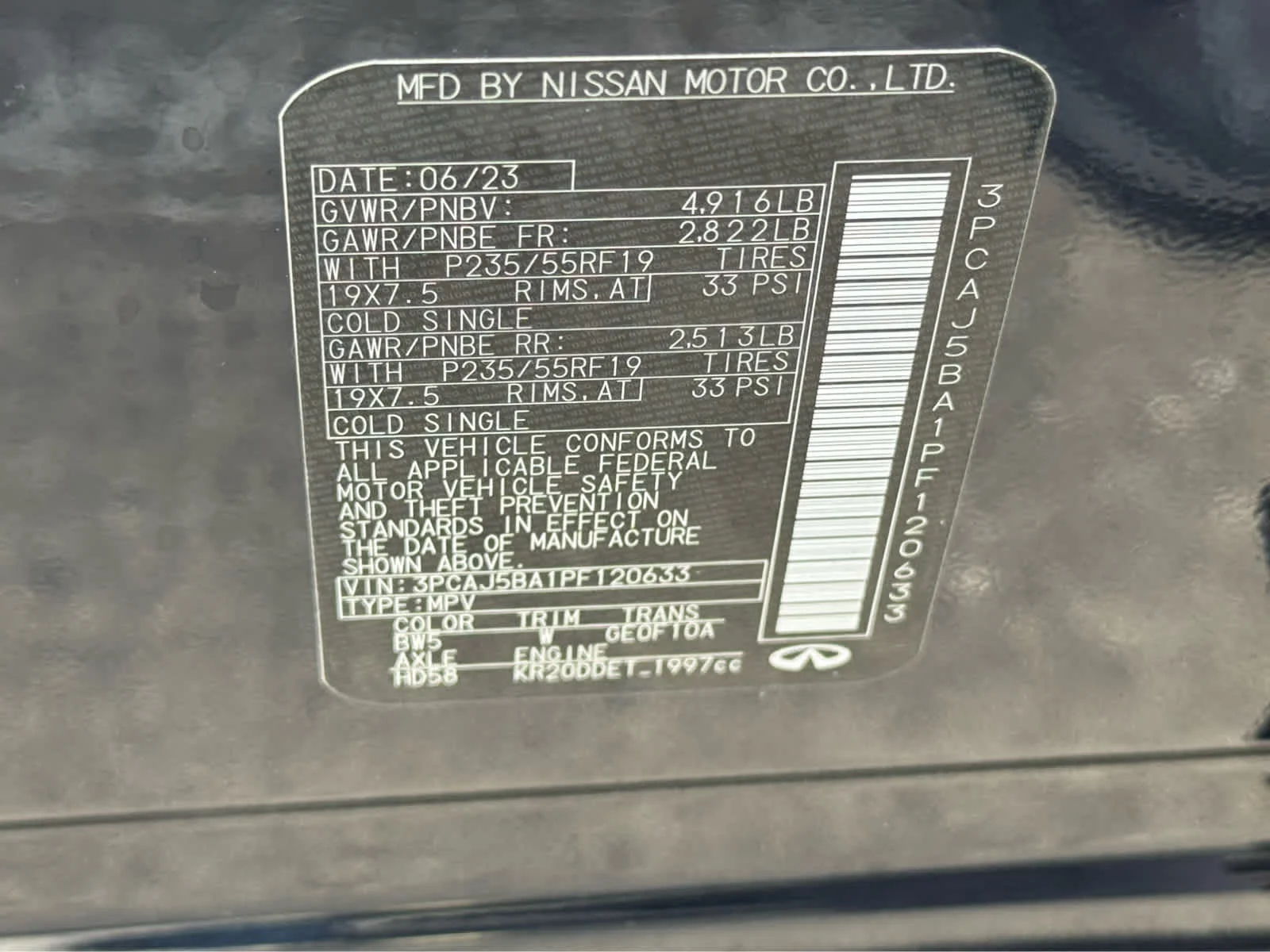 Certified Used 2023 Hermosa Blue INFINITI LUXE image 27