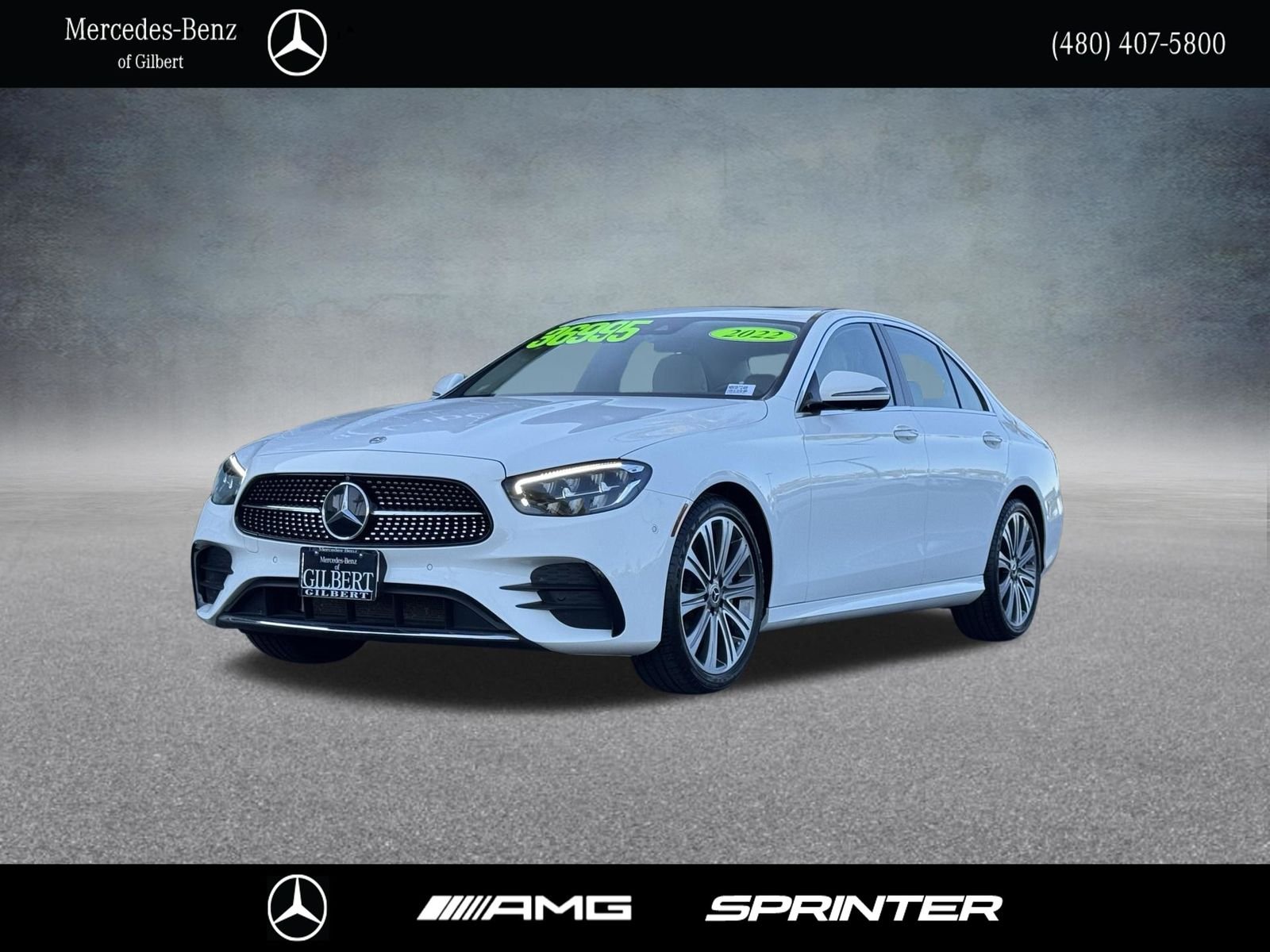Certified Used 2022 White Mercedes-Benz E 350 image 1