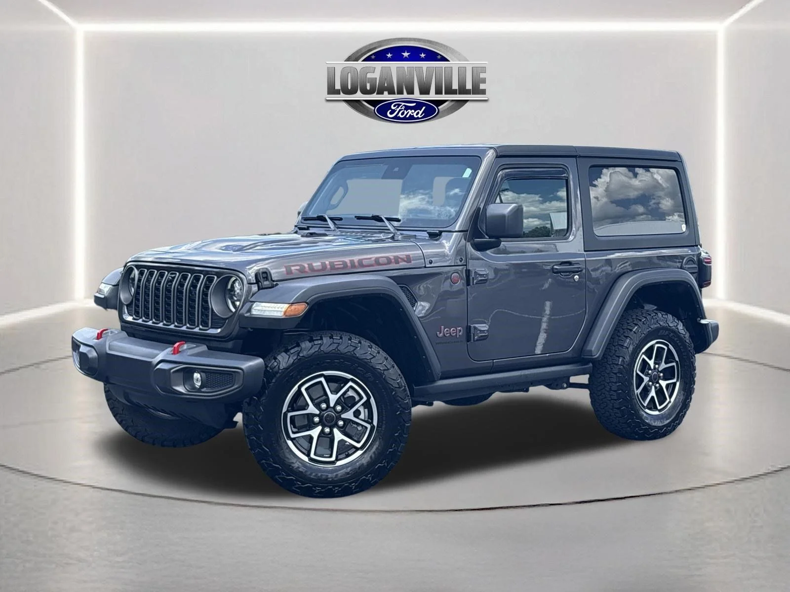 Certified Used 2024 Granite Crystal Clearcoat Metallic Jeep Rubicon image 1