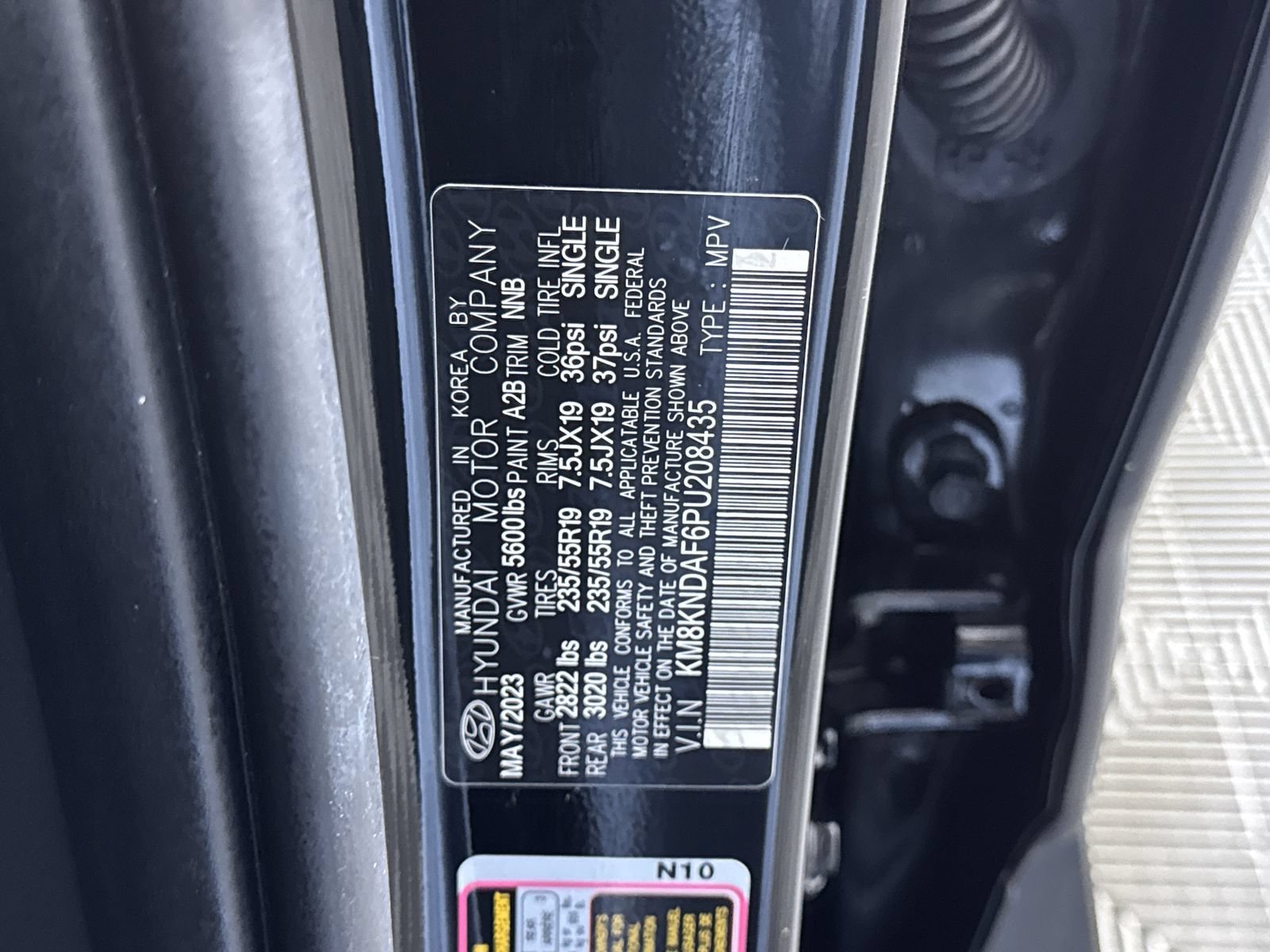 Certified Used 2023 Abyss Black Hyundai SEL image 11