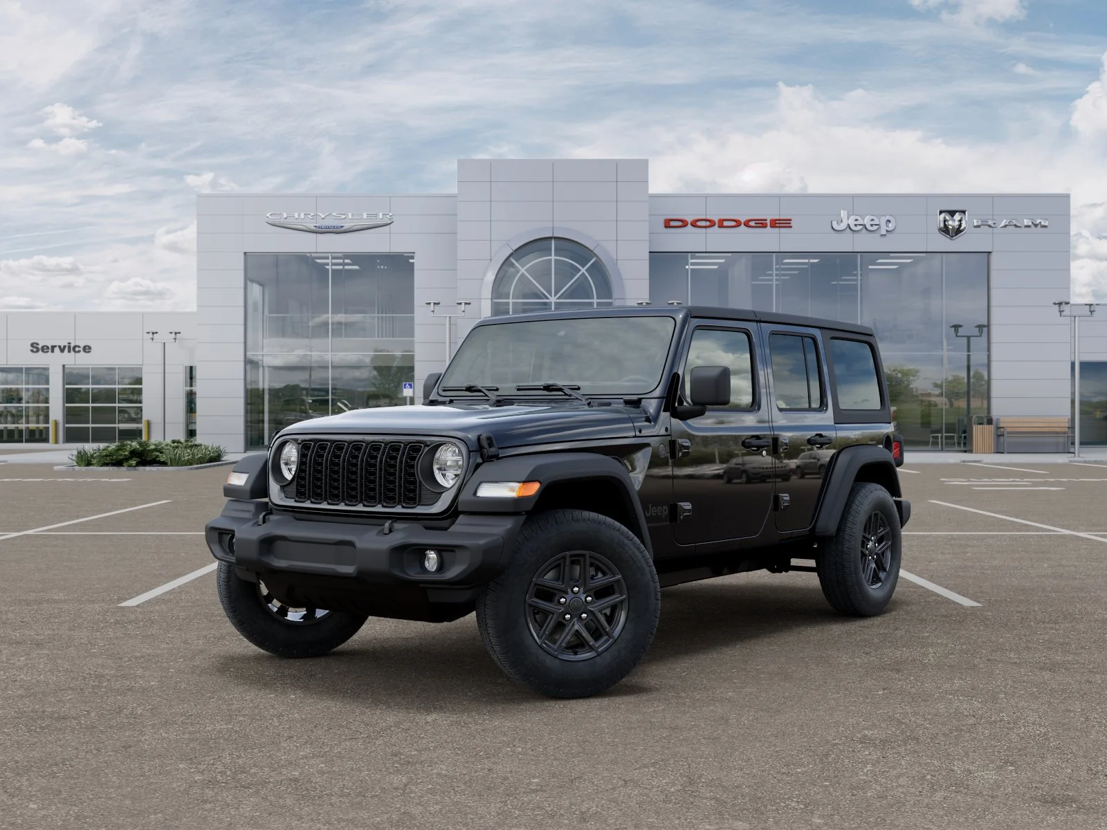 New 2026 Black Clear-Coat Exterior Paint Jeep Sport S image 1