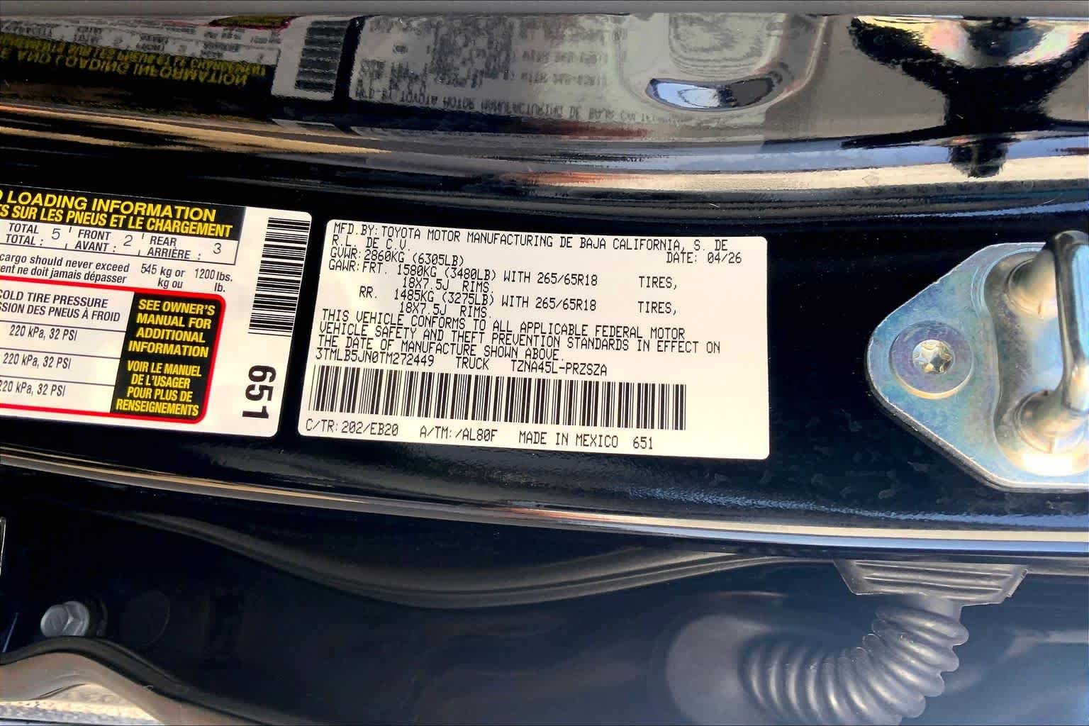 Certified Used 2026 Black Toyota Limited image 37