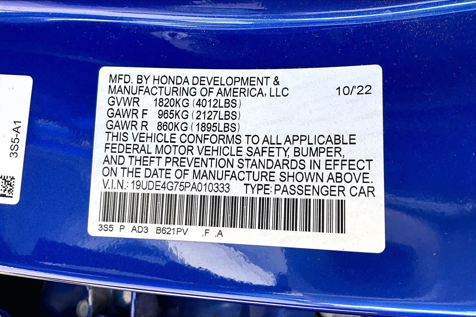 Used 2023 Apex Blue Pearl Acura w/A-Spec Technology Package image 34