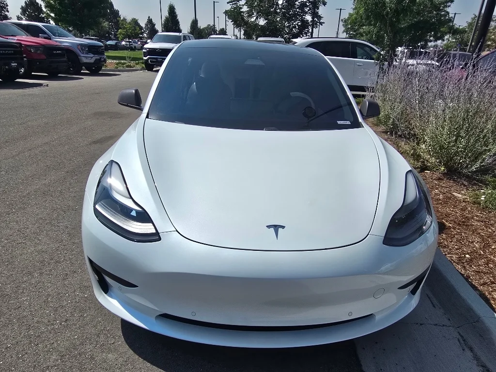 Used 2021 Pearl White Multi-Coat Tesla Standard Range Plus image 9