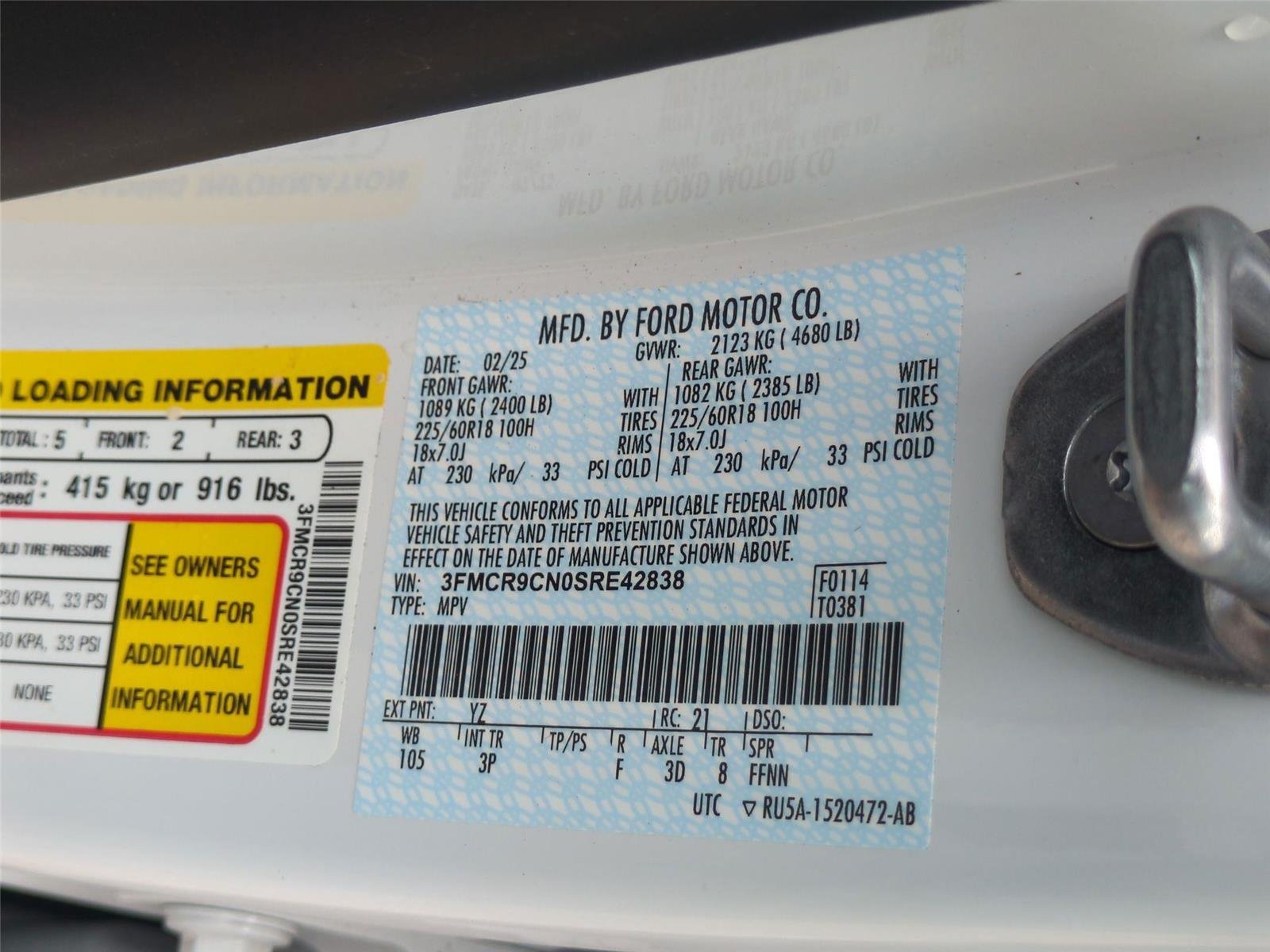 Used 2025 Oxford White Clearcoat Ford Outer Banks image 42