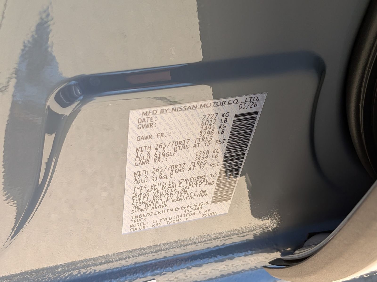 New 2026 Boulder Gray Pearl Nissan Crew Cab PRO-4X® image 21