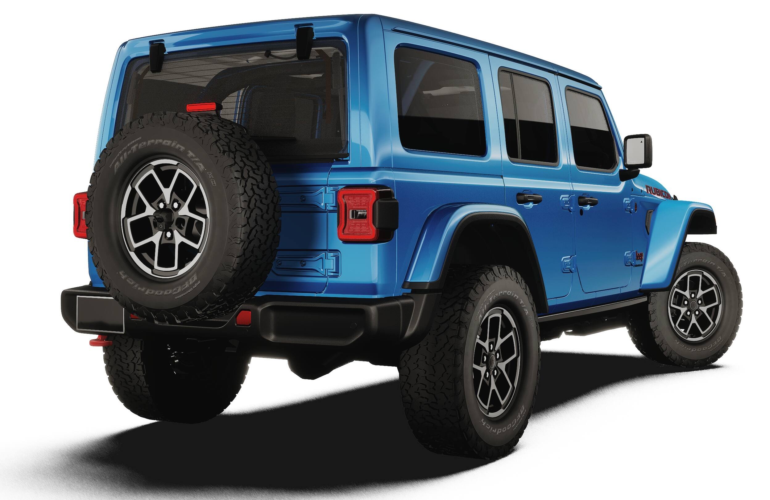 New 2027 Hydro Blue Pearl-Coat Paint Jeep Rubicon image 2
