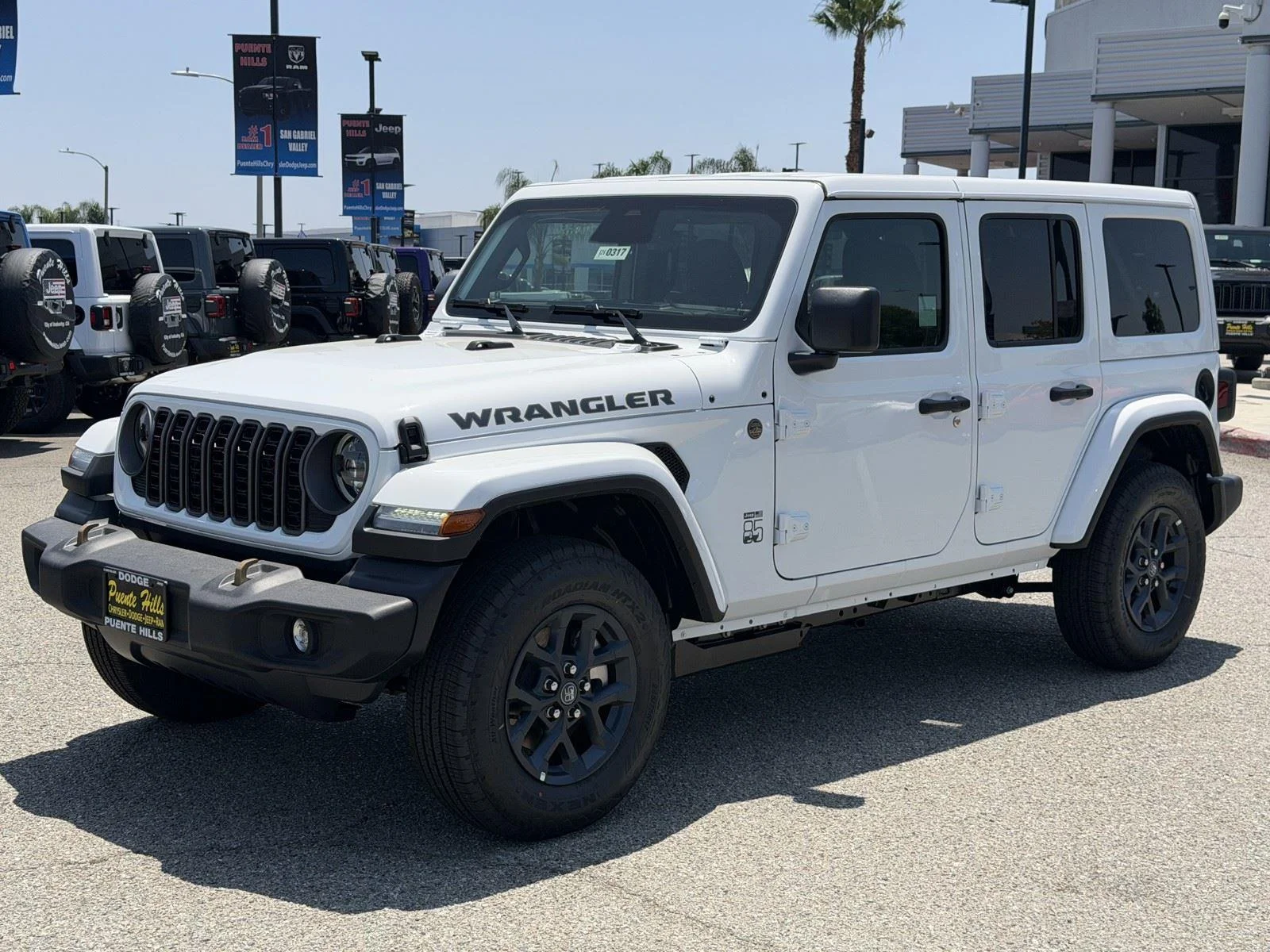 New 2026 Bright White Clear-Coat Exterior Paint Jeep 85th Anniversary image 3