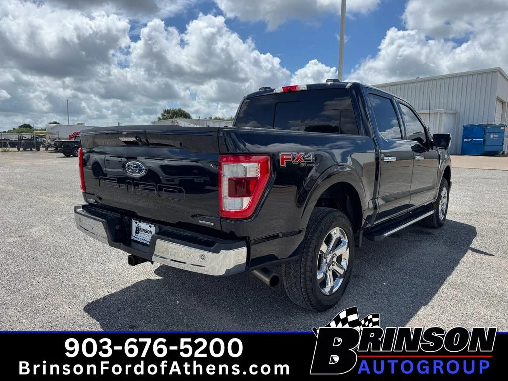 Used 2021 Antimatter Blue Metallic Ford LARIAT image 5
