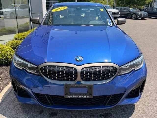 Used 2022 Portimao Blue Metallic BMW M340i xDrive image 2