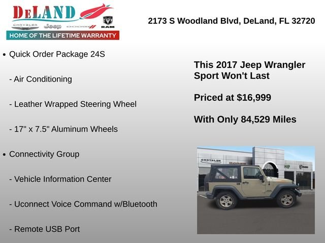 Used 2017 Beige Jeep Sport image 2