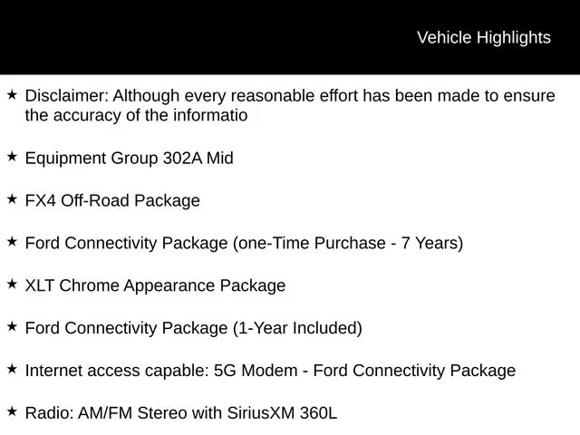 New 2026 Agate Black Metallic Ford XLT image 3
