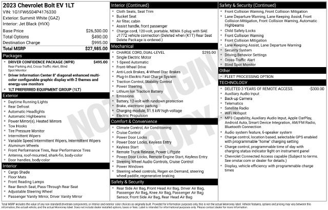 Used 2023 White Chevrolet 1LT image 33