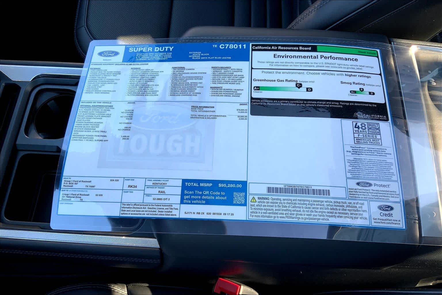 New 2026 Agate Black Metallic Ford F-250® Platinum® image 19