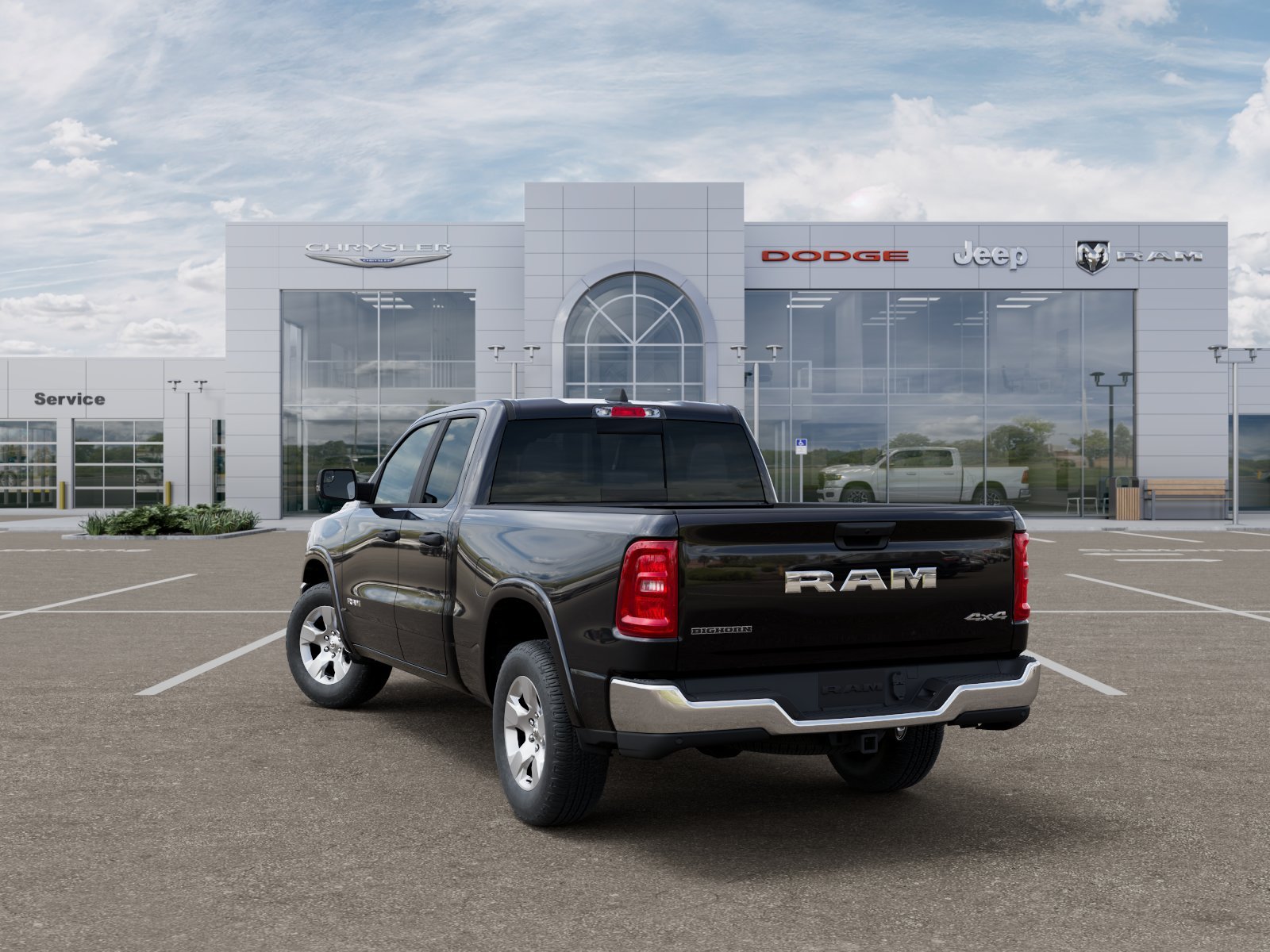 New 2026 Diamond Black Crystal Pearl-Coat Exterior Paint RAM Big Horn/Lone Star image 33