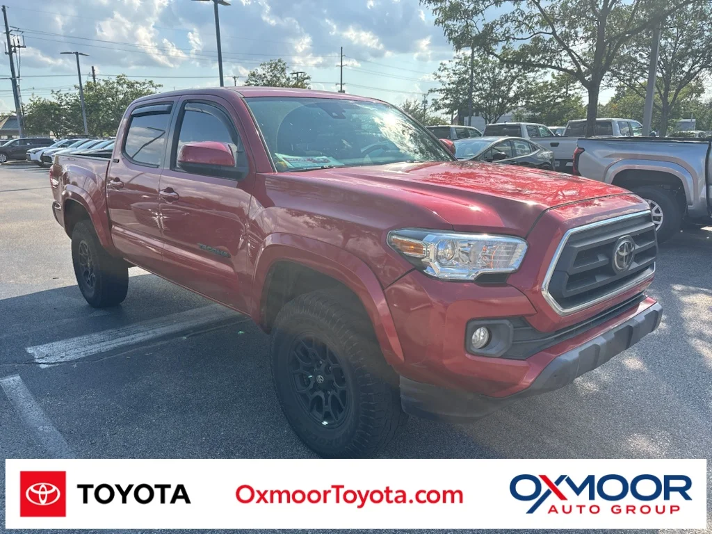 Used 2021 Barcelona Red Metallic Toyota SR5 image 1
