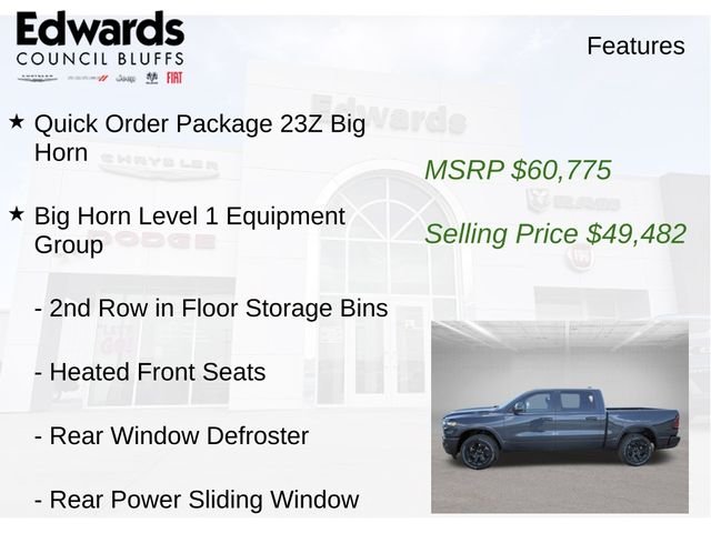 New 2026 Forged Blue Metallic Exterior Paint RAM Big Horn/Lone Star image 8