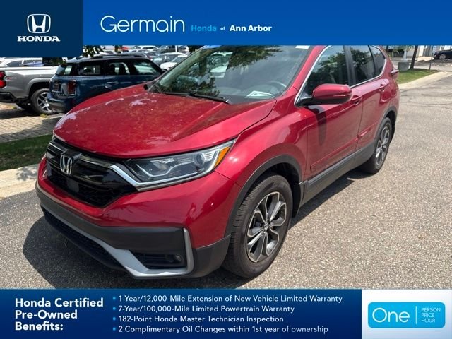 Certified Used 2021 Radiant Red Metallic Honda AWD EX-L image 1
