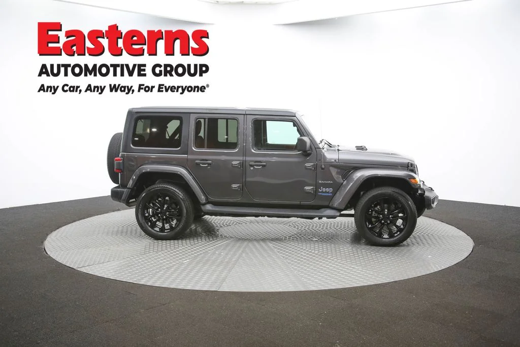 Used 2021 Gray Jeep Unlimited Sahara 4xe image 46