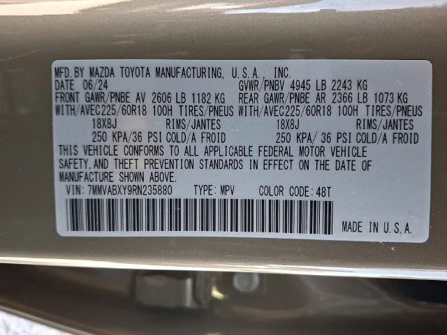 Used 2024 Beige/tan Mazda 2.5 Turbo Meridian Edition image 26