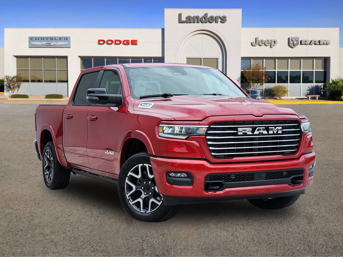 New 2026 Molten Red Pearl-Coat Exterior Paint RAM Laramie image 1
