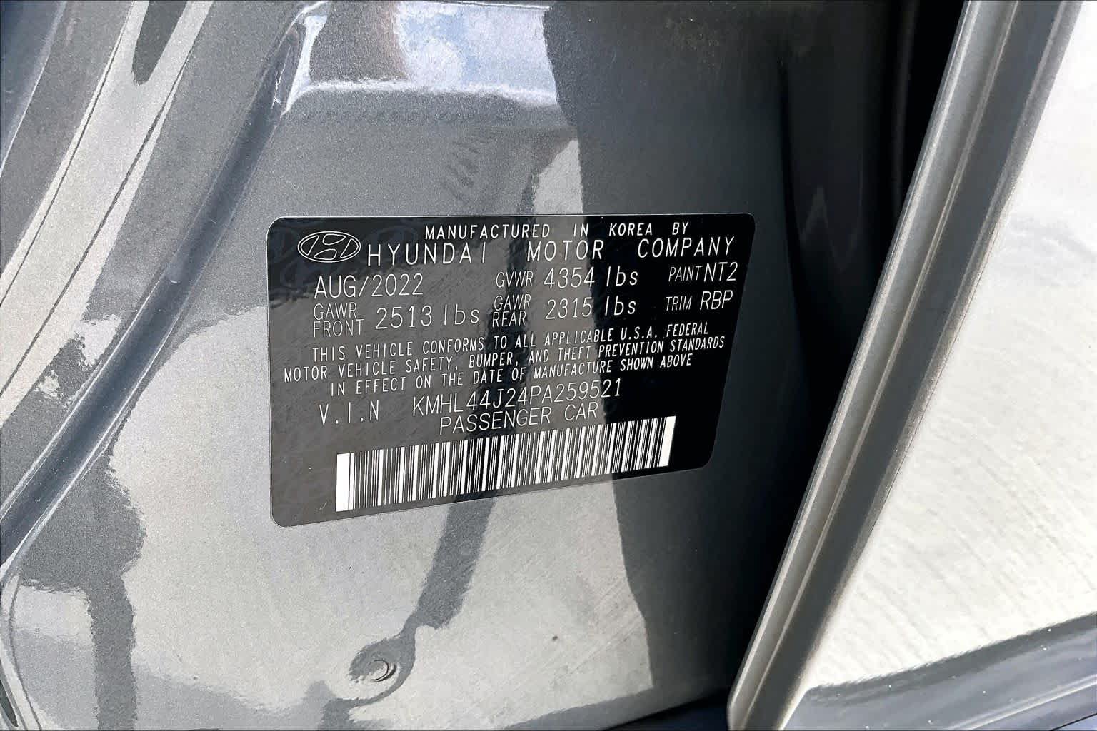 Used 2023 Hampton Gray Hyundai SEL Plus image 36