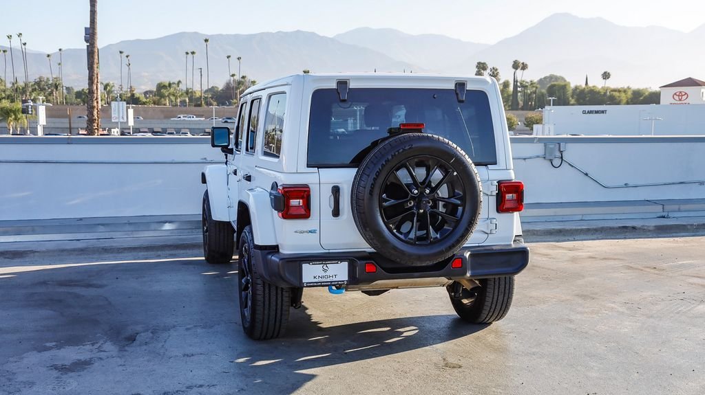 Used 2024 Bright White Clearcoat Jeep Sahara 4xe image 7