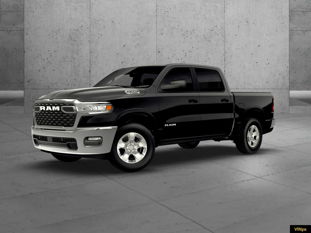 New 2026 Diamond Black Crystal Pearl-Coat Exterior Paint RAM Big Horn/Lone Star image 1
