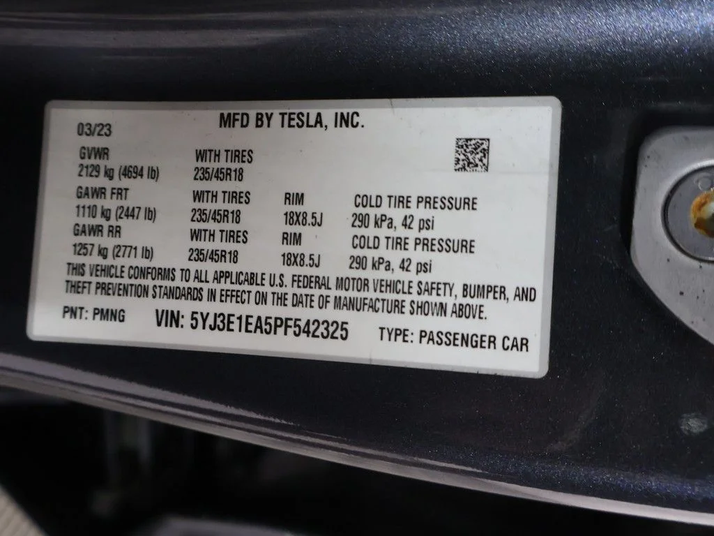 Used 2023 Gray Tesla Base image 65