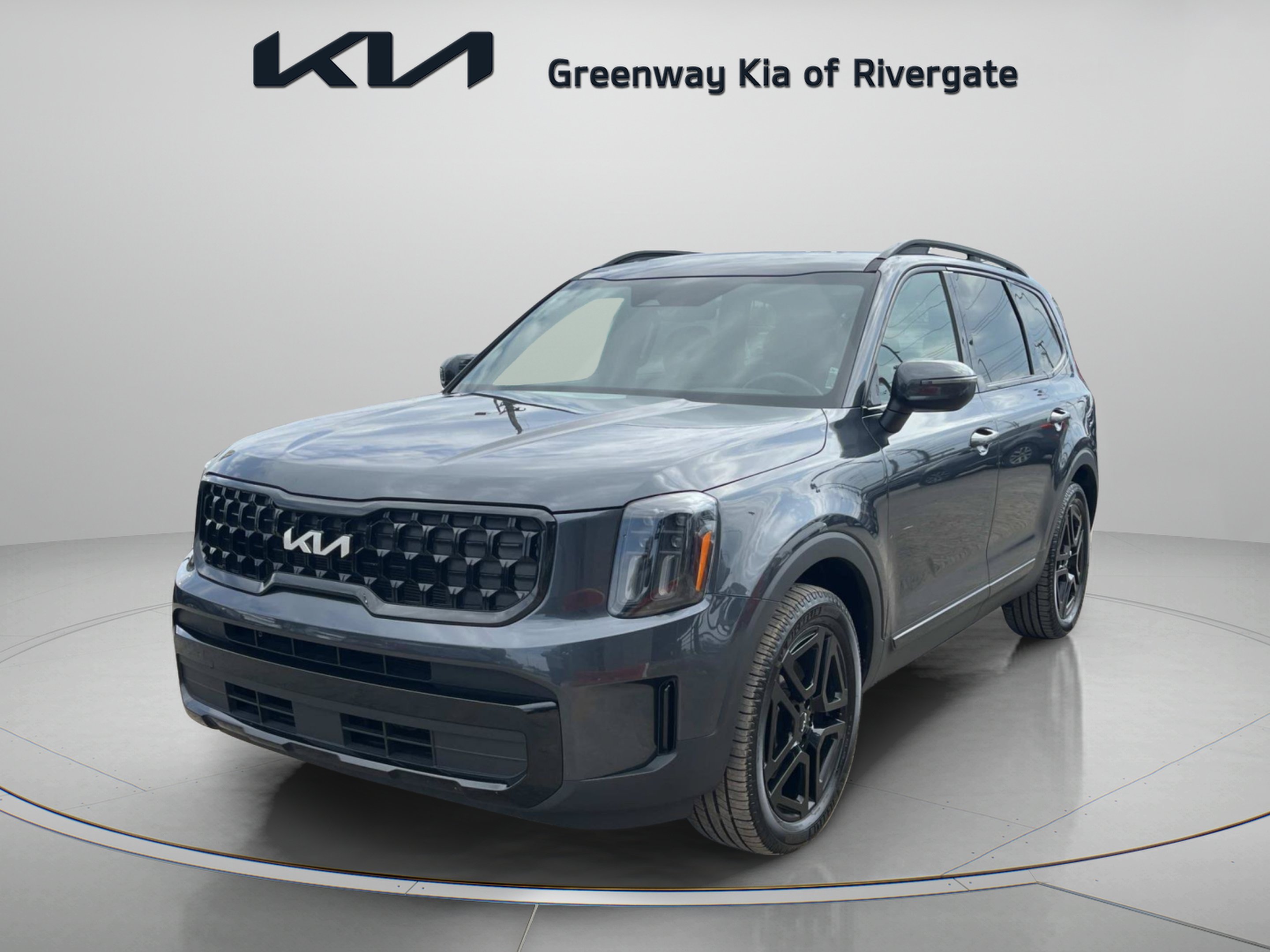 Used 2024 Gravity Gray Kia EX X-Line image 3