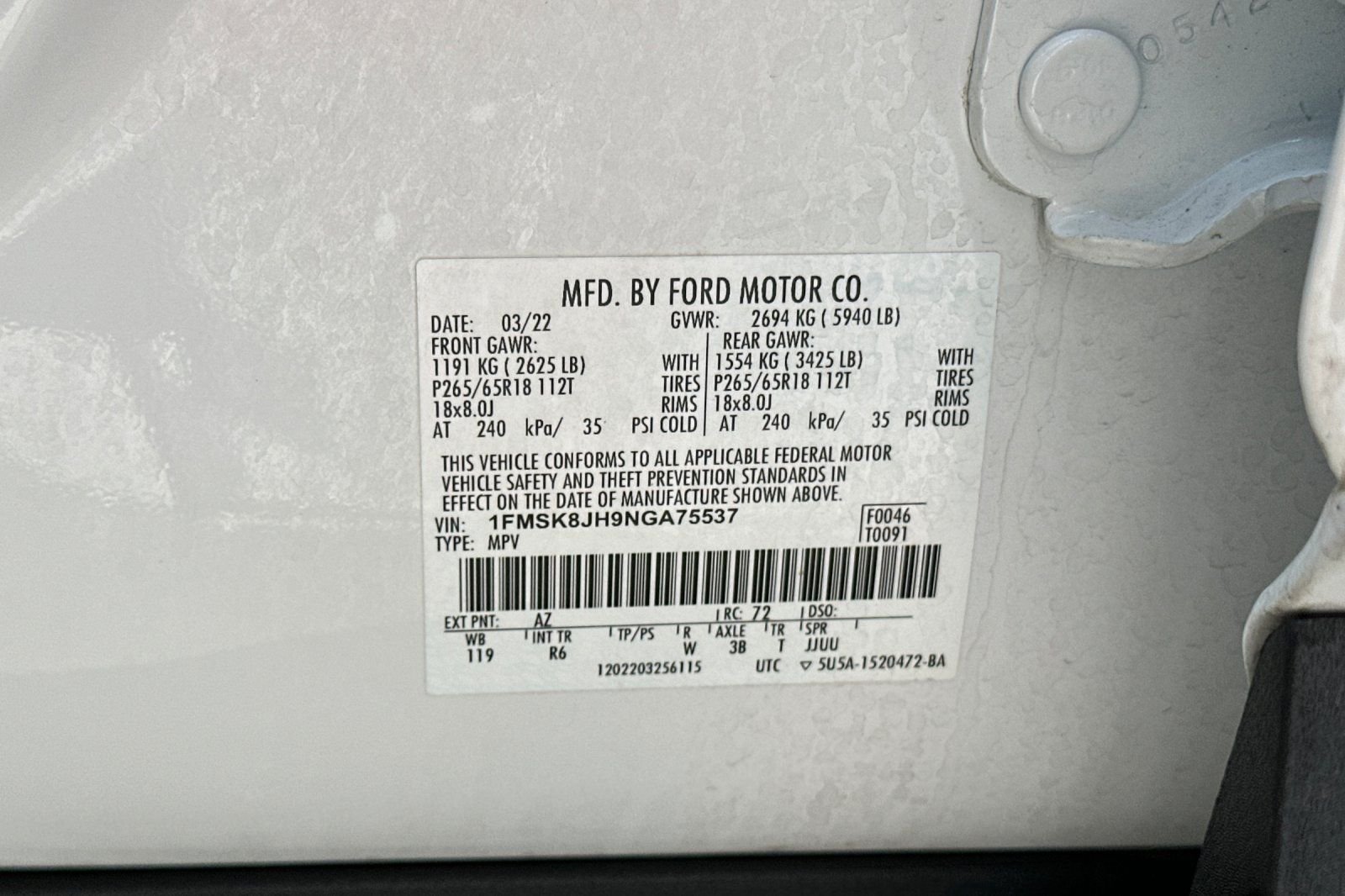 Used 2022 White Ford Timberline image 34