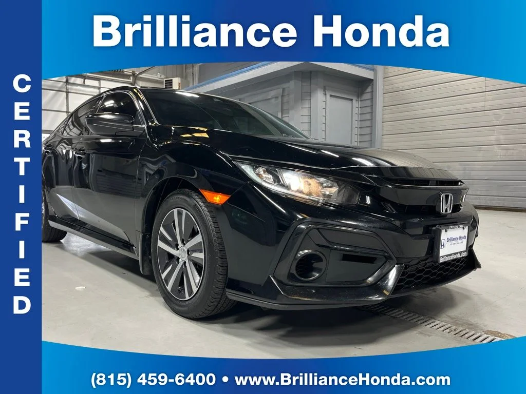 Certified Used 2021 Crystal Black Pearl Honda LX image 1