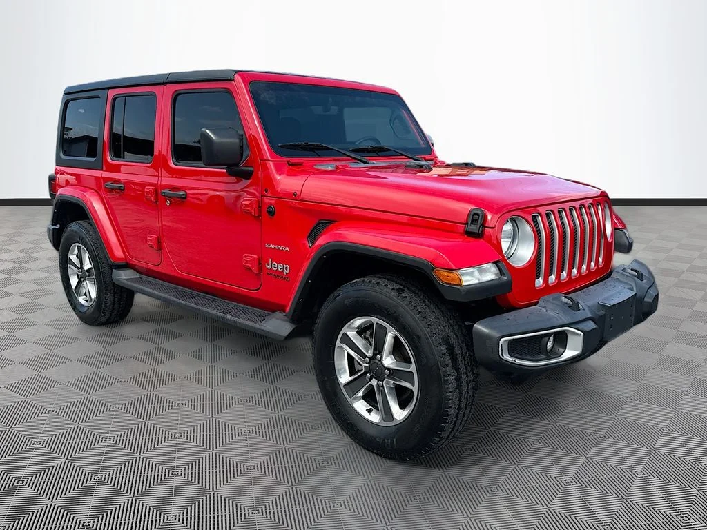 Used 2022 Red Jeep Unlimited Sahara image 4