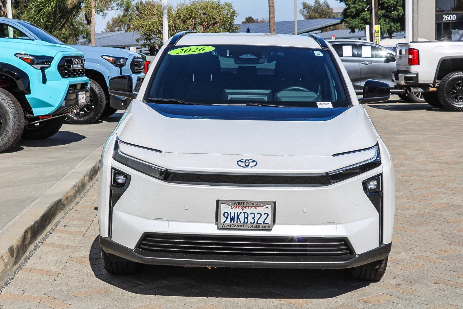 Certified 2026 Toyota bZ XLE with VIN JTMBCAEB2TA000323 for sale in Long Beach, CA