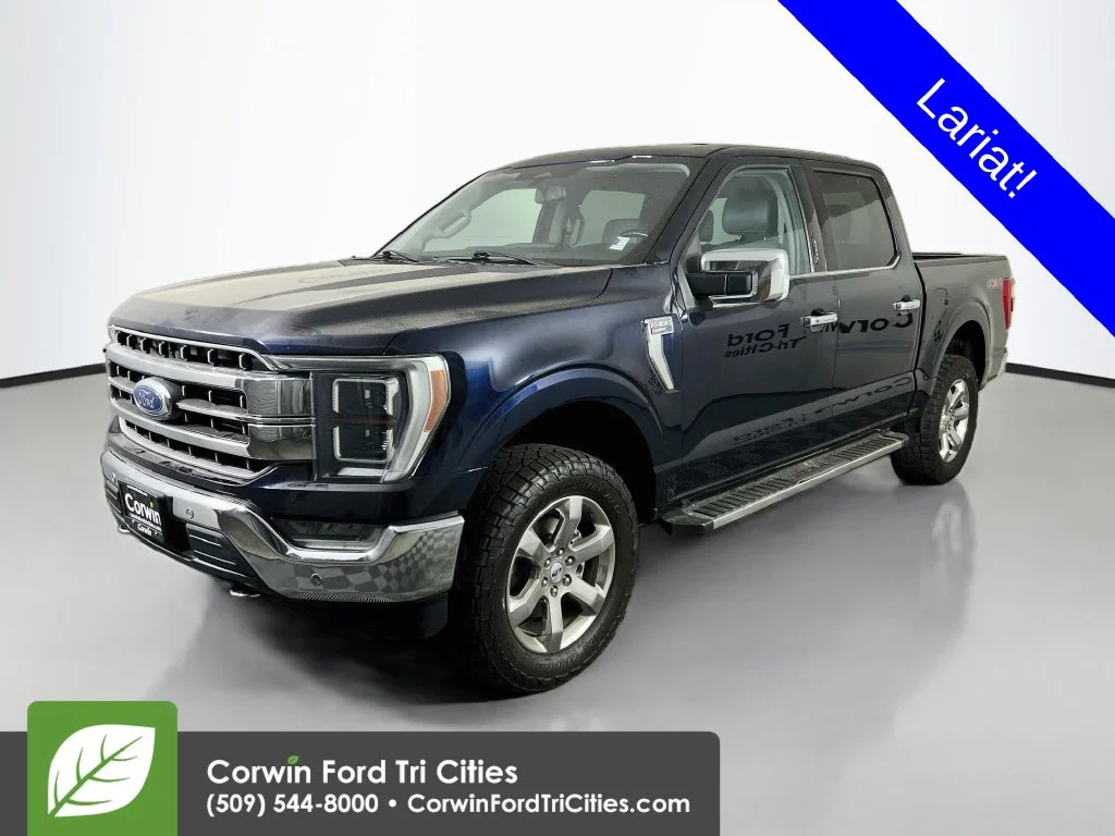 Used 2022 Atlas Blue Metallic Ford Lariat image 5